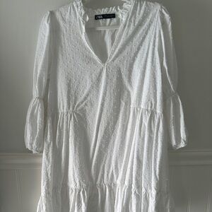 Beautiful white flowy ZARA dress.